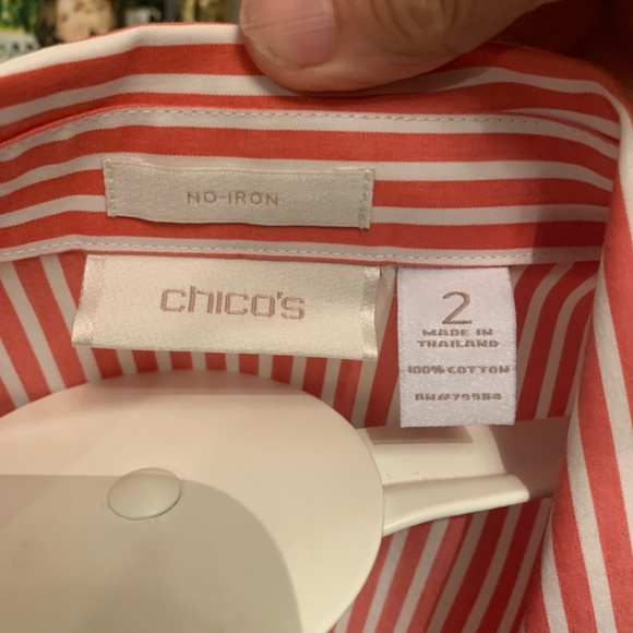 Chicos No iron 3/4 sleeve‎ button down . Don’t think it was ever worn. - Picture 2 of 6